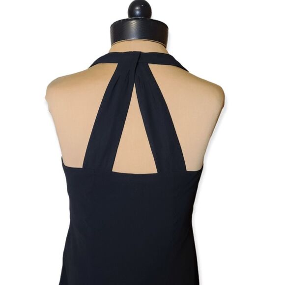Loft Halter Black Dress Size 4 - Picture 5 of 9